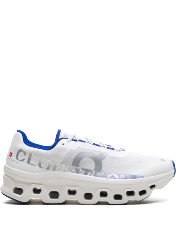 On Running Cloudmonster White Blue