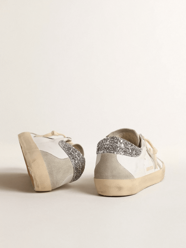 Golden Goose Super Star Silver Glitter - Image 3