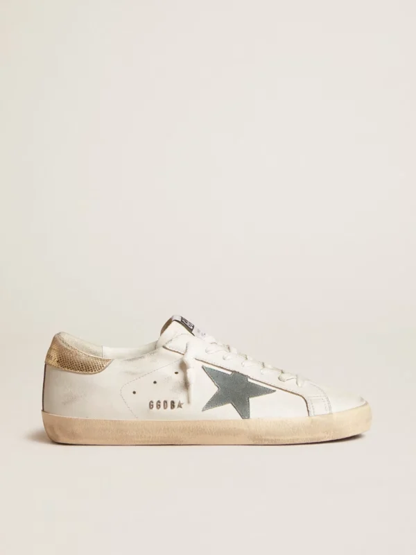 Golden Goose Super Star Platinum Snake-Print