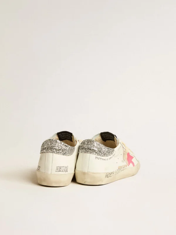Golden Goose Super Star With Fluorescent Lobster Suede Star - Image 4