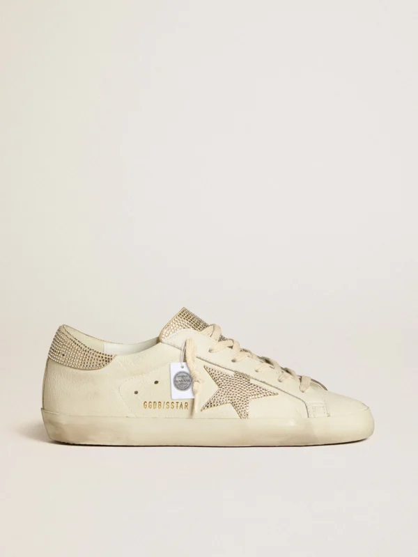 Golden Goose Super Star With Swarovski Crystal
