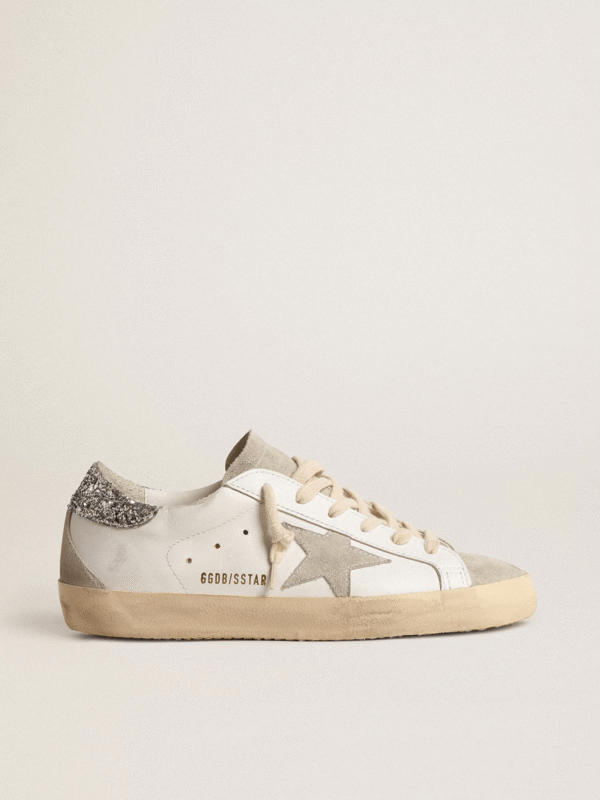 Golden Goose Super Star Silver Glitter