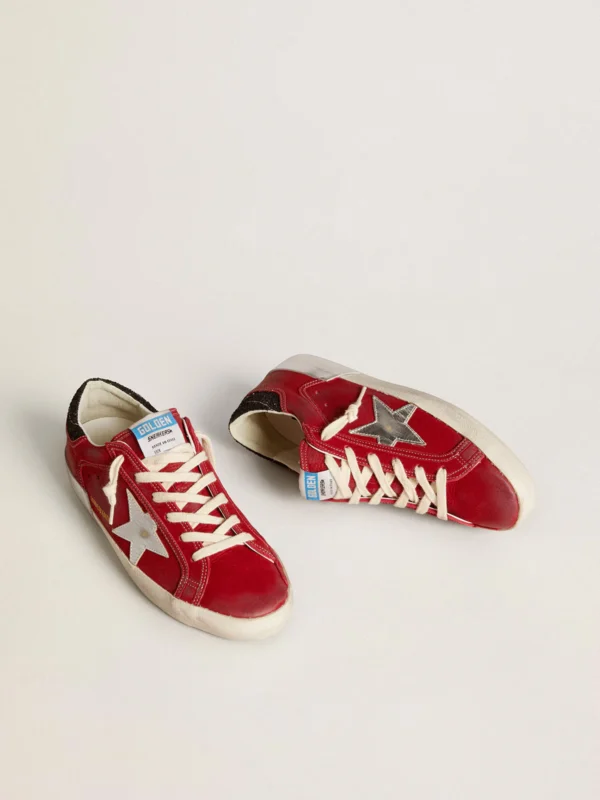 Golden Goose Super Star LTD  In Red Nubuck - Image 4