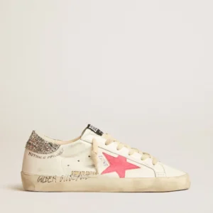 Golden Goose Super Star With Fluorescent Lobster Suede Star