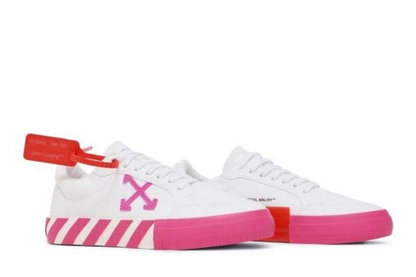 Off- White Low “Vulcanized” White Fuchsia - Image 5
