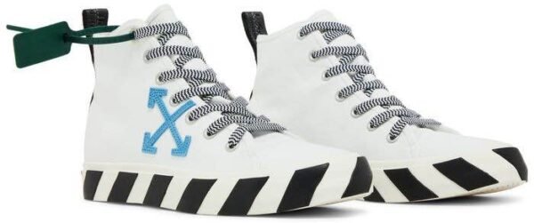 Off-White Mid “Vulcanized” White/Blue - Image 5