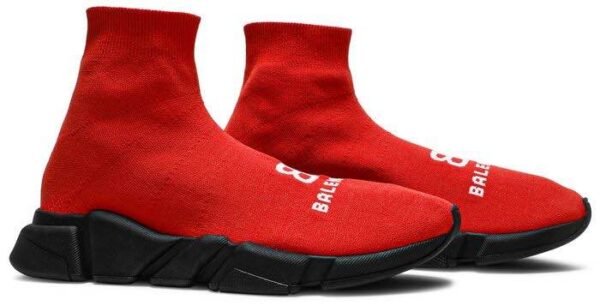 Balenciaga Speed Recycled Red Black - Image 5