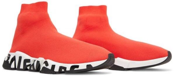 Balenciaga Speed Graffiti Red - Image 4