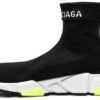 Balenciaga Speed Cuffed Black Yellow - Image 2