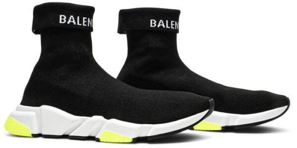 Balenciaga Speed Cuffed Black Yellow - Image 5