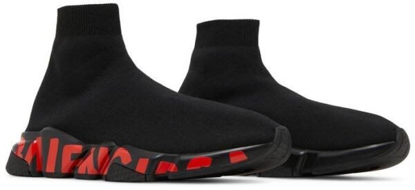 Balenciaga Speed Midsole Graffiti Red - Image 4