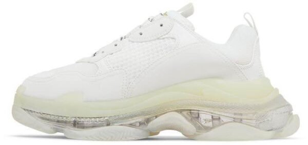 Balenciaga Triple S “Clear Sole” White - Image 2