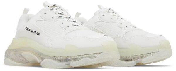 Balenciaga Triple S “Clear Sole” White - Image 4