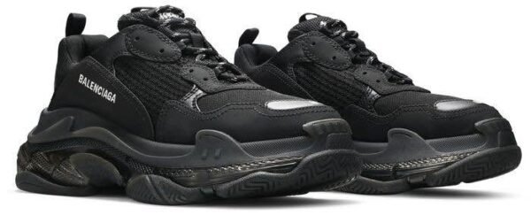Balenciaga Triple S “Clear Sole” Black - Image 4