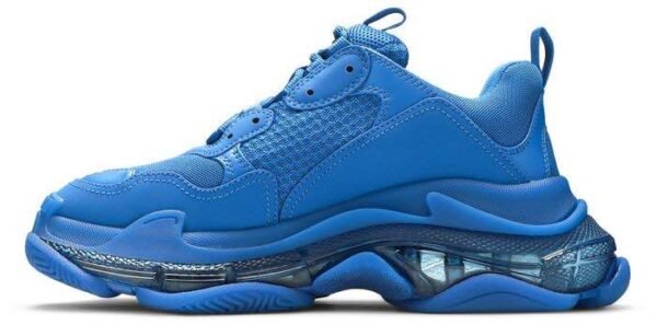 Balenciaga Triple S “Clear Sole” Deep Blue - Image 4
