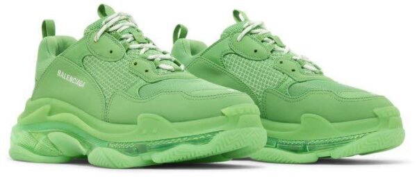 Balenciaga Triple S “Clear Sole” Green - Image 3