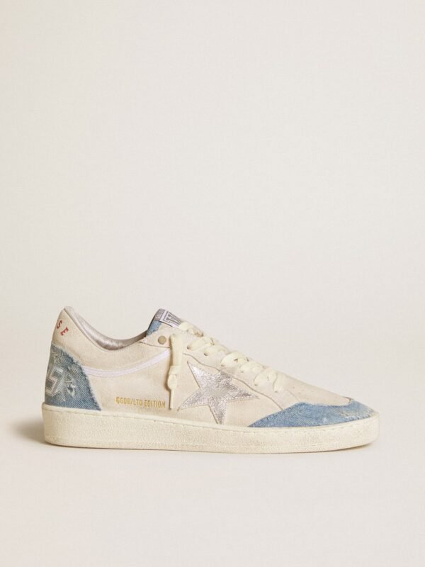 Golden Goose Ball Star Piel Laminada Denim