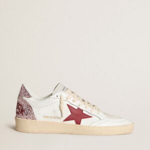 Golden Goose Ball Star Talón Glitter Rosa