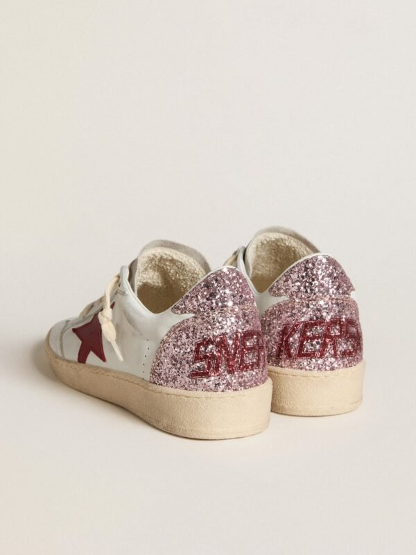 Golden Goose Ball Star Talón Glitter Rosa - Image 4