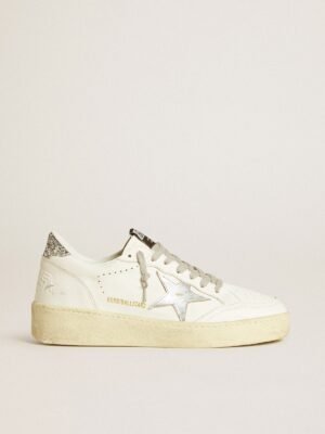 Golden Goose Ball Star Plateado Glitter
