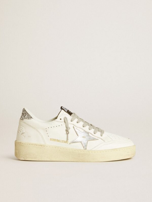Golden Goose Ball Star Plateado Glitter