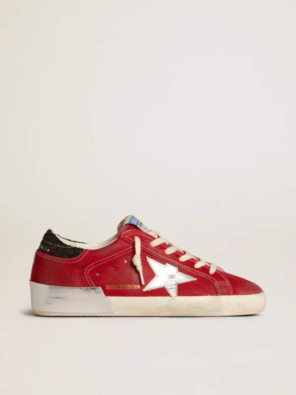 Golden Goose Super Star LTD  In Red Nubuck