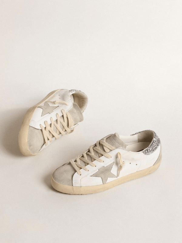 Golden Goose Super Star Silver Glitter - Image 4