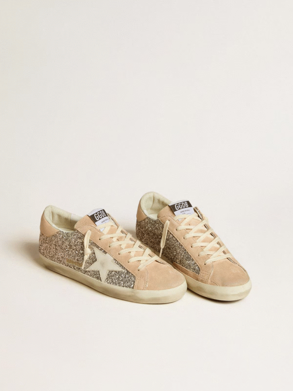Golden Goose Super Star In Silver Glitter - Image 2