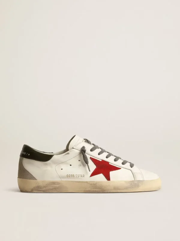 Golden Goose Super Star With Red Star