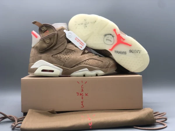 Travis Scott Air Jordan 6 " British Khaki " - Image 2