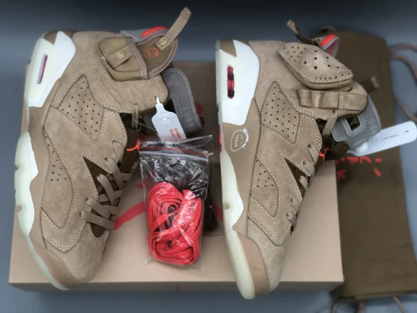 Travis Scott Air Jordan 6 " British Khaki " - Image 4