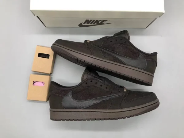 Air Jordan 1 Low x Travis Scott “Velvet Brown” - Image 2