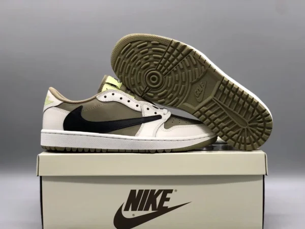 Air Jordan 1 Low x Travis Scott  Golf “Olive” - Image 4