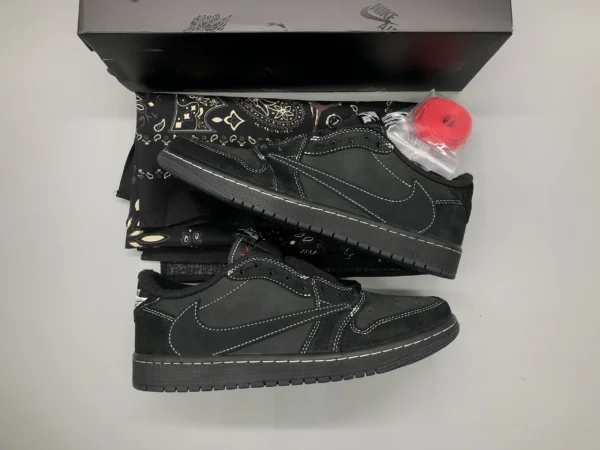 Travis Scott AJ 1 Low x Travis Scott “Black Phantom” - Image 2