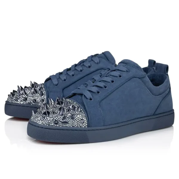 Christian Louboutin Spikes Silver Low - Image 5