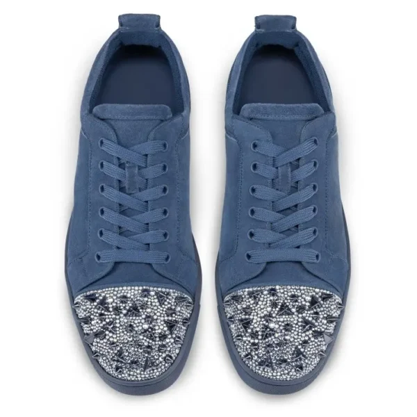 Christian Louboutin Spikes Silver Low - Image 4