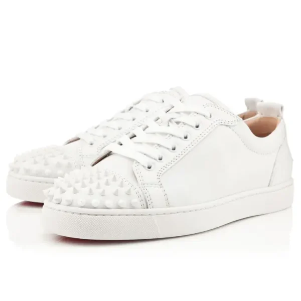 Christian Louboutin Spikes Low White - Image 4