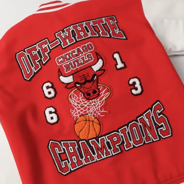 Jacket Off-White Chicago Bulls Red - Image 3