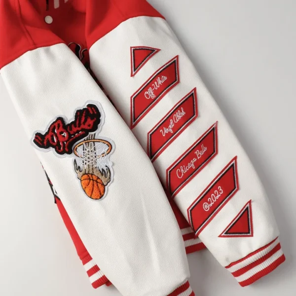 Jacket Off-White Chicago Bulls Red - Image 4