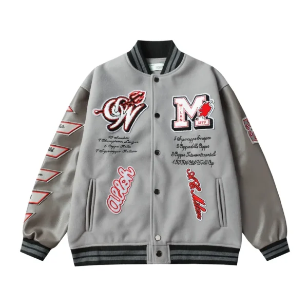 Jacket Off-White AC Milan Grey