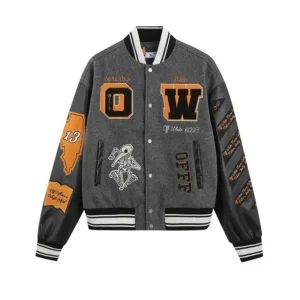 Jacket Off-White Medium Grey Yellow Black