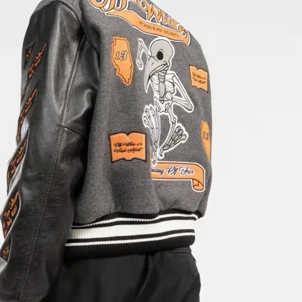 Jacket Off-White Medium Grey Yellow Black - Image 5