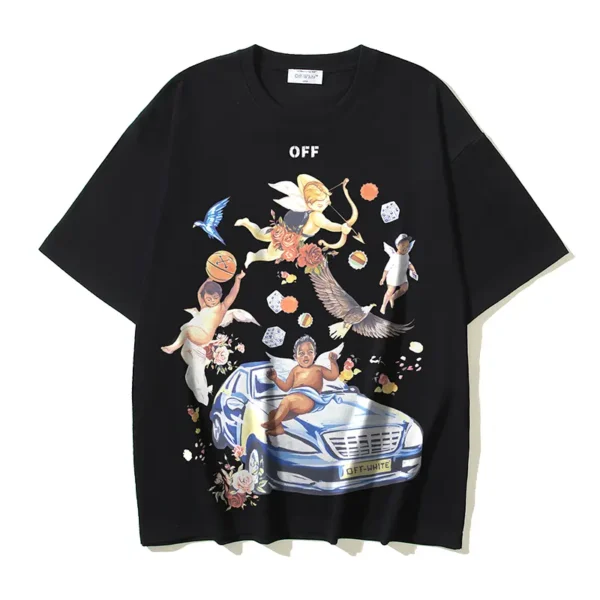 Off-White Playera Fresco black
