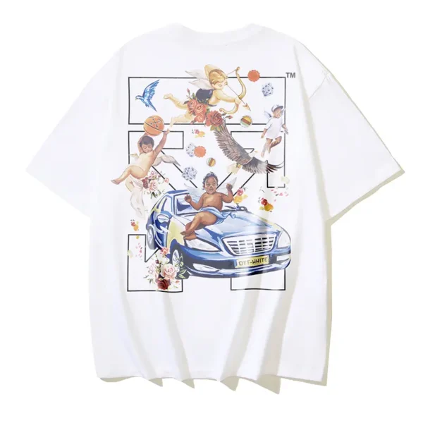 Off-White Playera Fresco Logo White