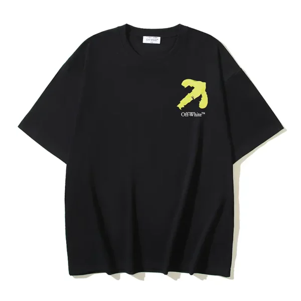 Off-White Playera Arrow- Print Black - Image 2