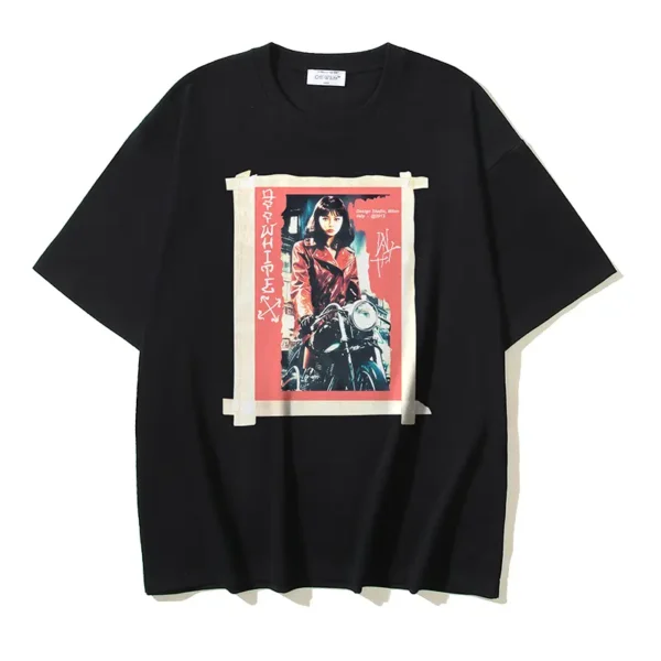 Off-White Playera Poster Black