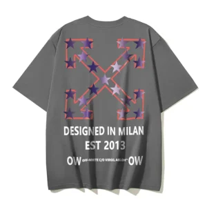 Off-White Playera Start Arrow Skate Grey