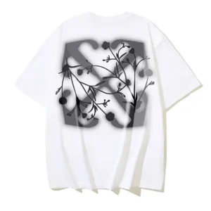 Off-White Playera Off-Flowers White