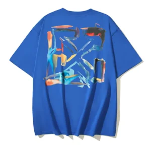 Off-White Playera Paint Arrow Blue