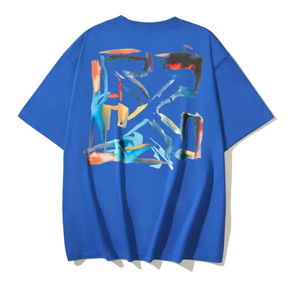 Off-White Playera Paint Arrow Blue